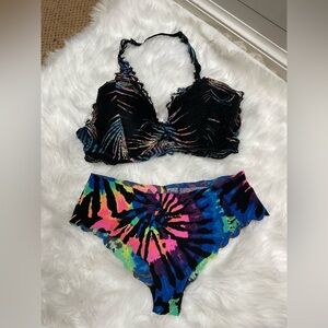 PINK by Victorias Secret Colorful Tie-Dye Women's Intimates Set